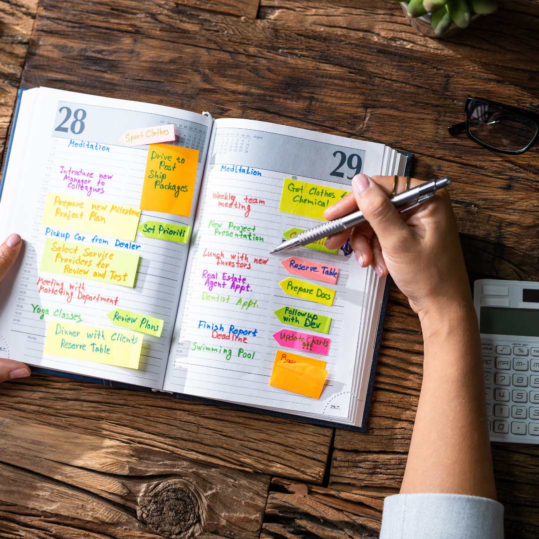 Voller Terminkalender – Symbol für effektive Zeitplanung und Organisation